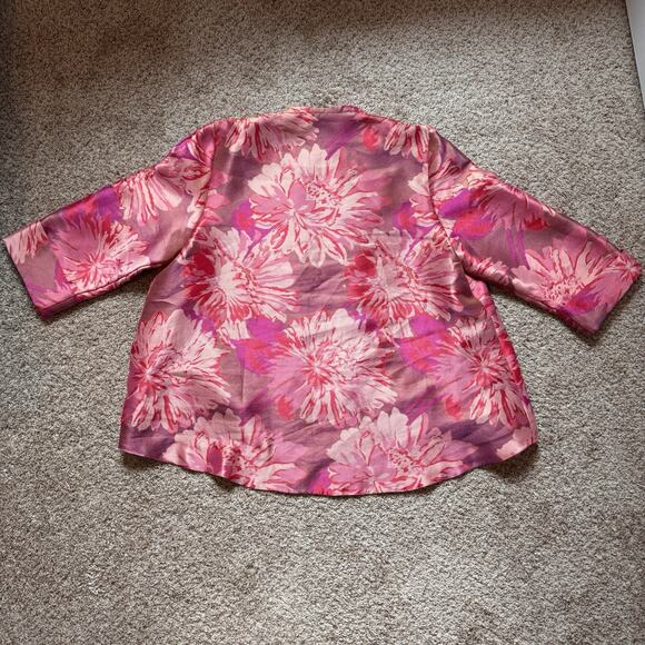 IC by Connie Abstract Floral Vintage Boho Jacket XL - Picture 13 of 16